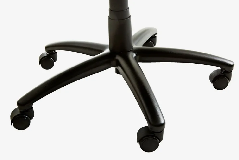 TAMDRUPSilla de oficina TAMDRUP espuma viscoelástica polipiel negro