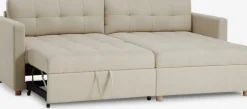 TEGLHUSESofá cama con chaise longue TEGLHUSE tela beis