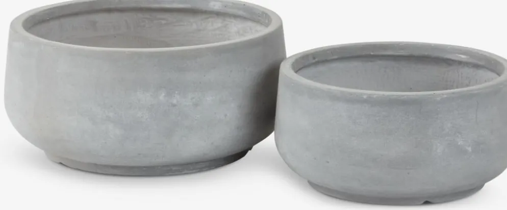 TERASSEMacetero TERASSE Ø44/36 gris juego de 2