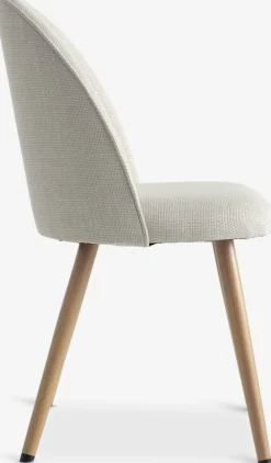 THORUPSilla de comedor THORUP tela beis/color roble natural