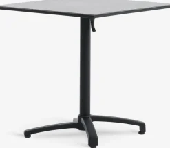 TIPMOSE + NABBENMesa TIPMOSE L70 gris + 2 sillas NABBEN negro