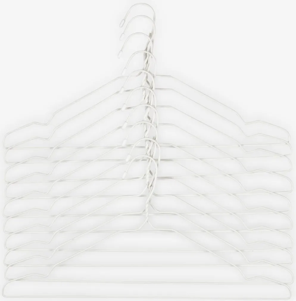 TONNIPerchas TONNI L43cm 10 unidades blanco