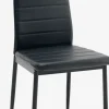 TOREBYSilla de comedor TOREBY polipiel negro/negro