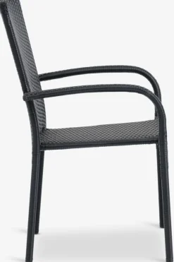 TYDAL + GUDHJEMMesa TYDAL L208/272 + 4 sillas GUDHJEM negro