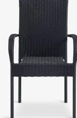 TYDAL + GUDHJEMMesa TYDAL L208/272 + 4 sillas GUDHJEM negro