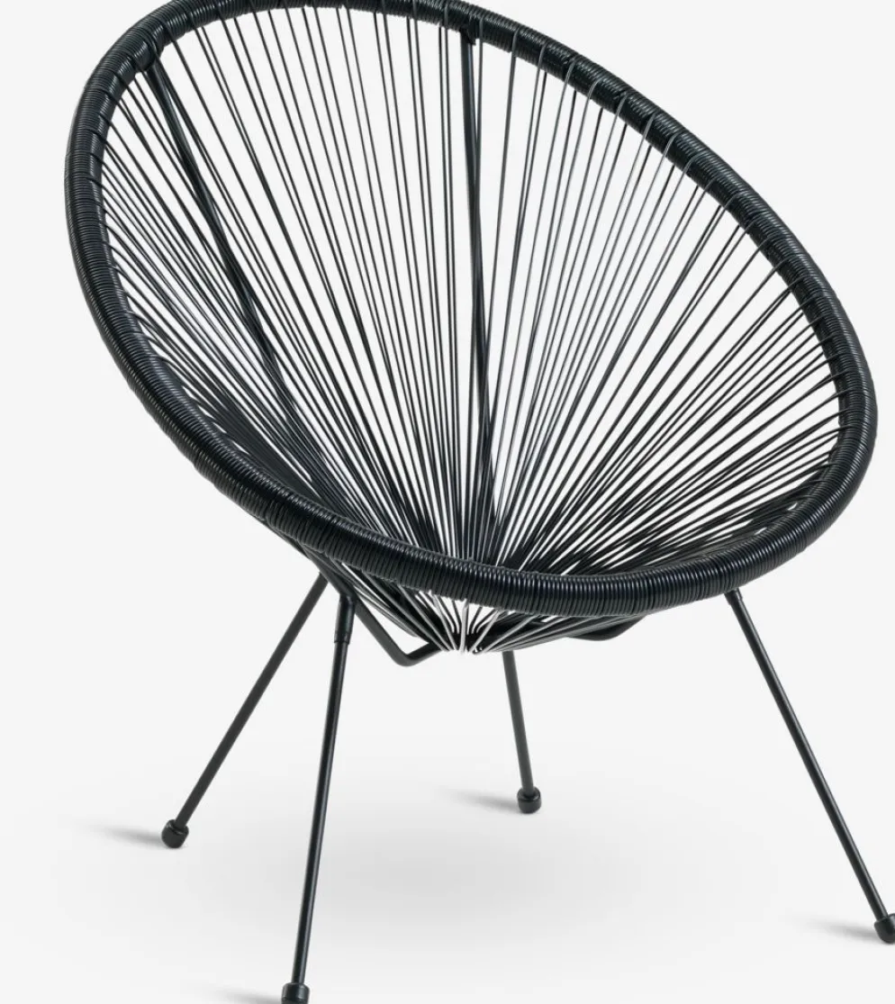 UBBERUPSillón de exterior UBBERUP negro