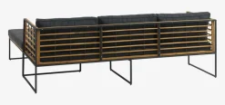 UGILTSofá de exterior UGILT con chaise longue 3 plazas madera