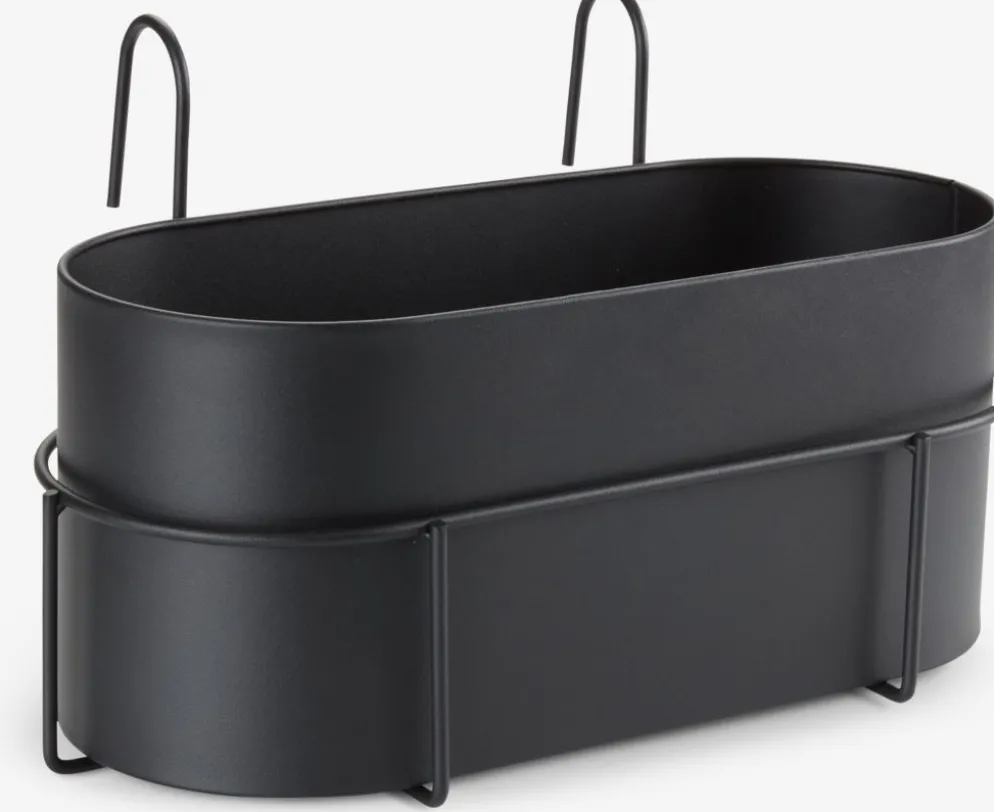 UGLEJardinera balcón UGLE A23xL37xA22 negro