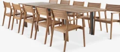 ULBJERG + HAMRAMesa ULBJERG L214/297 + 4 sillas HAMRA madera dura
