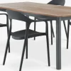 ULBJERG + NANNESTADMesa ULBJERG L214/297 madera dura + 4 sillas NANNESTAD