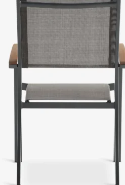 ULBJERG + SIRDALMesa ULBJERG L214/297 madera dura + 4 sillas SIRDAL gris