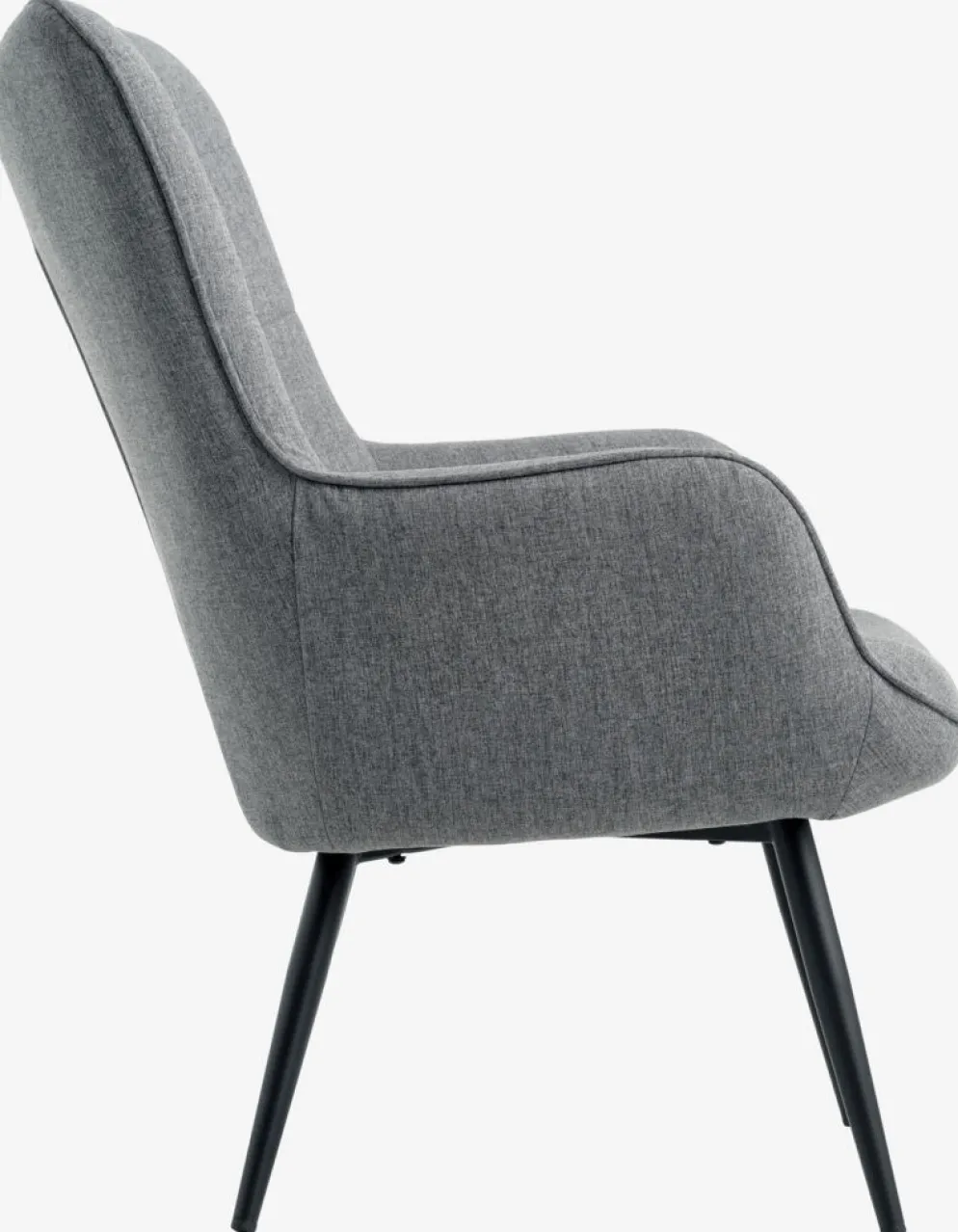 ULDUMSillón ULDUM tela gris/negro