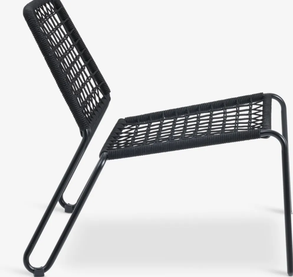 ULLAREDSillón de exterior ULLARED negro