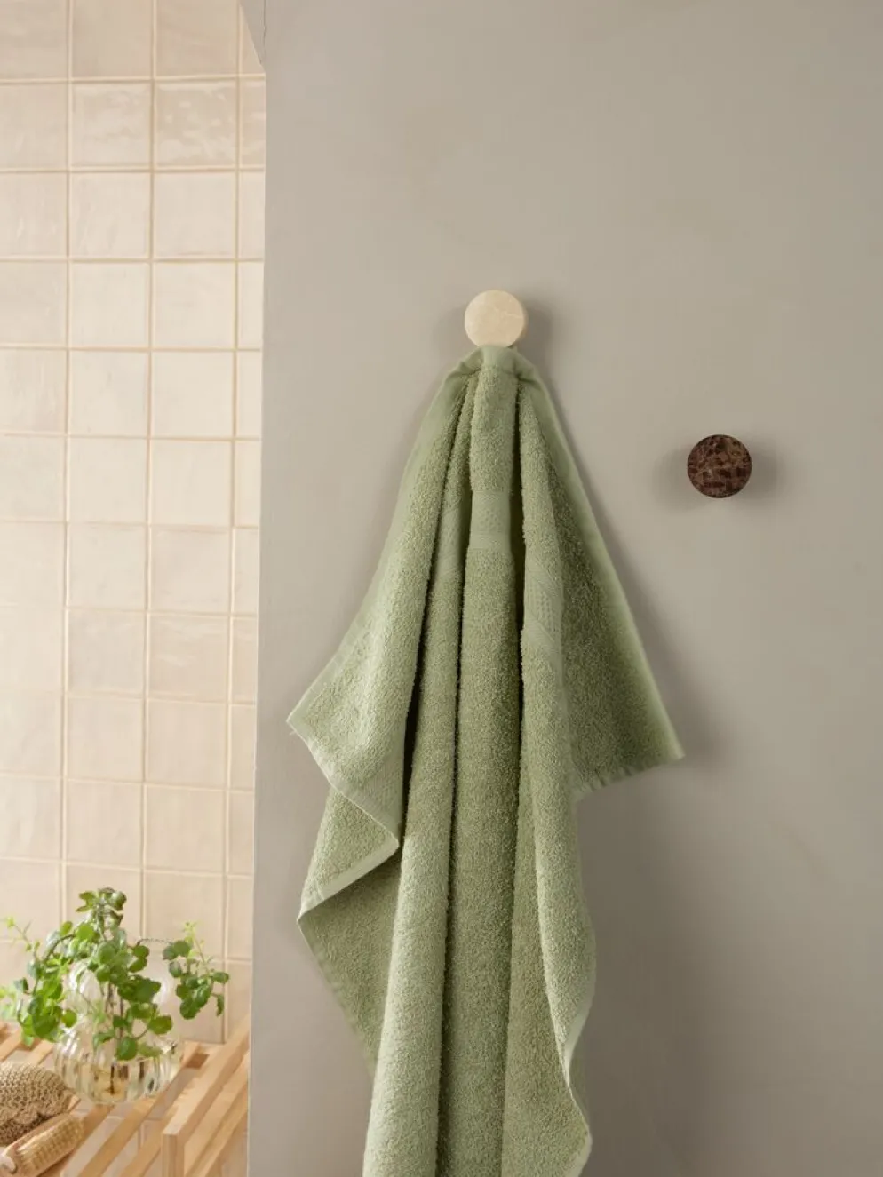 UPPSALABASICToalla de mano UPPSALA 50x90cm verde claro