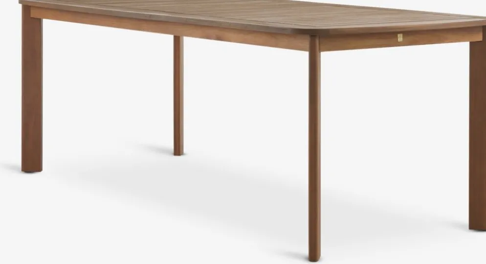 UVDAL + GAMMELBYMesa UVDAL L223 madera dura + 4 sillas GAMMELBY gris