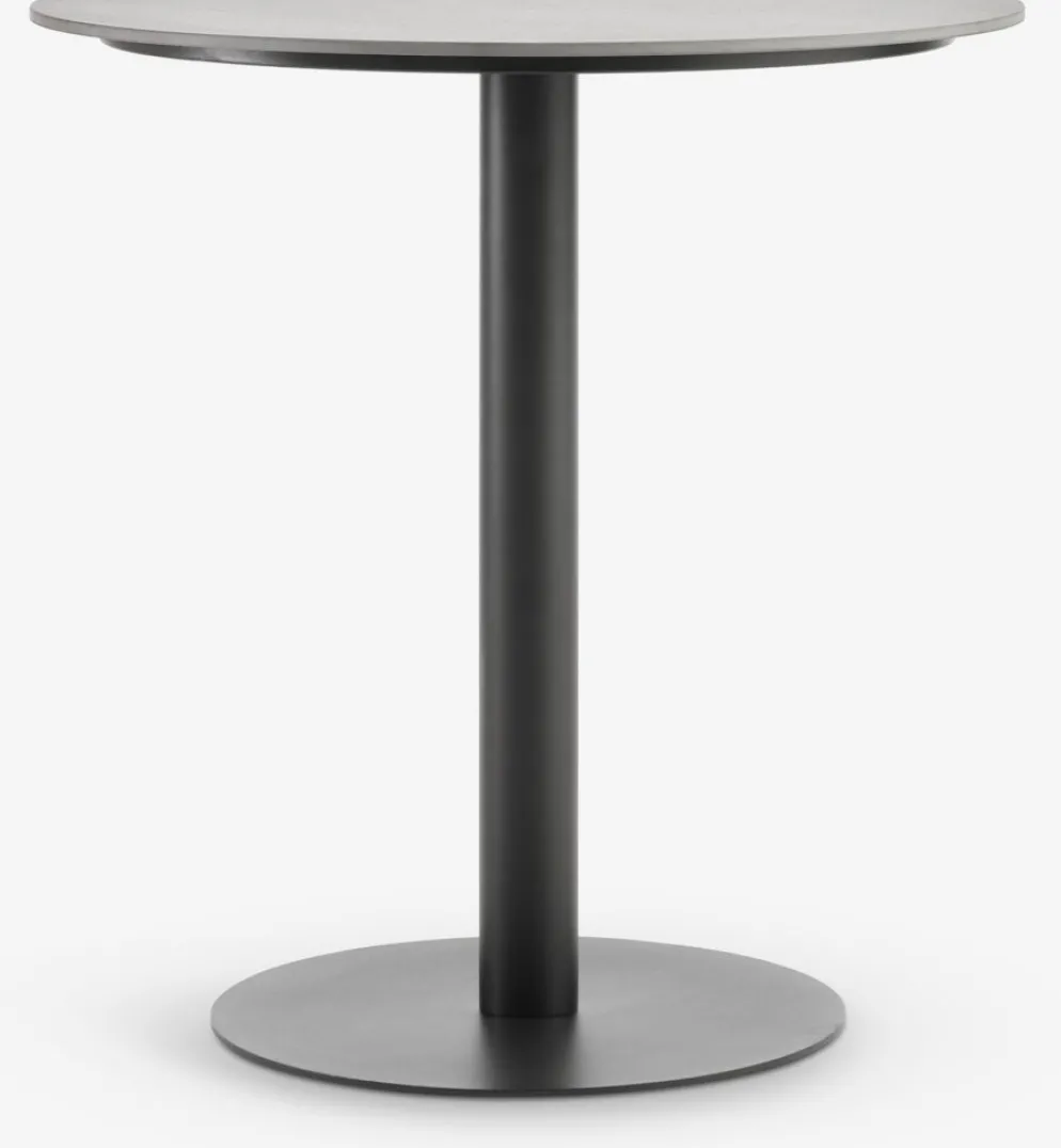 VAMDRUP + GILJAMesa VAMDRUP Ø70 + 2 sillas GILJA gris