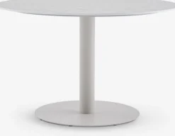 VAMDRUP + STORDALENMesa VAMDRUP Ø120 beis + 4 sillas STORDALEN natural