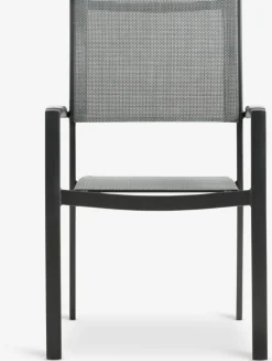 VAMDRUP + STRANDBYMesa VAMDRUP Ø120 + 4 sillas STRANDBY gris