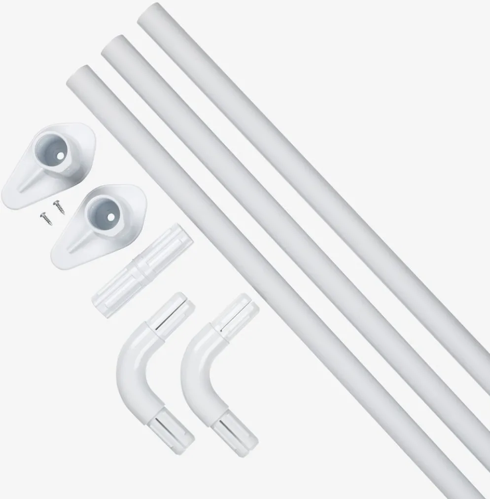 VARABarra cortina ducha VARA 90x90x90 blanco