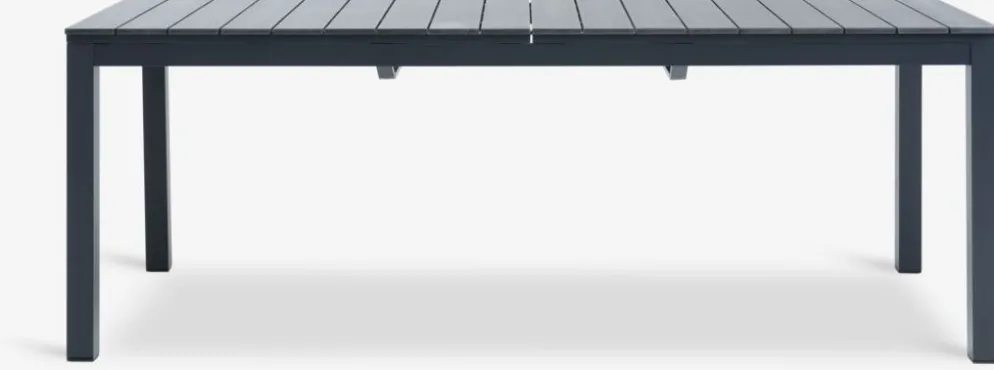 VATTRUP + MYSENMesa VATTRUP L206/321 negro + 4 sillas MYSEN gris