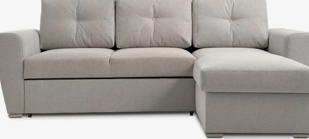 VEJLBYSofá cama chaise longue VEJLBY tela arena claro