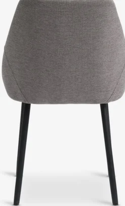 VELLEVSilla de comedor VELLEV tela arena/negro