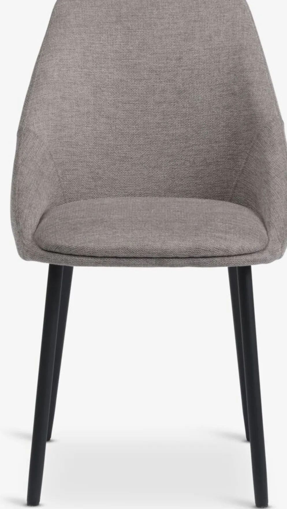 VELLEVSilla de comedor VELLEV tela arena/negro