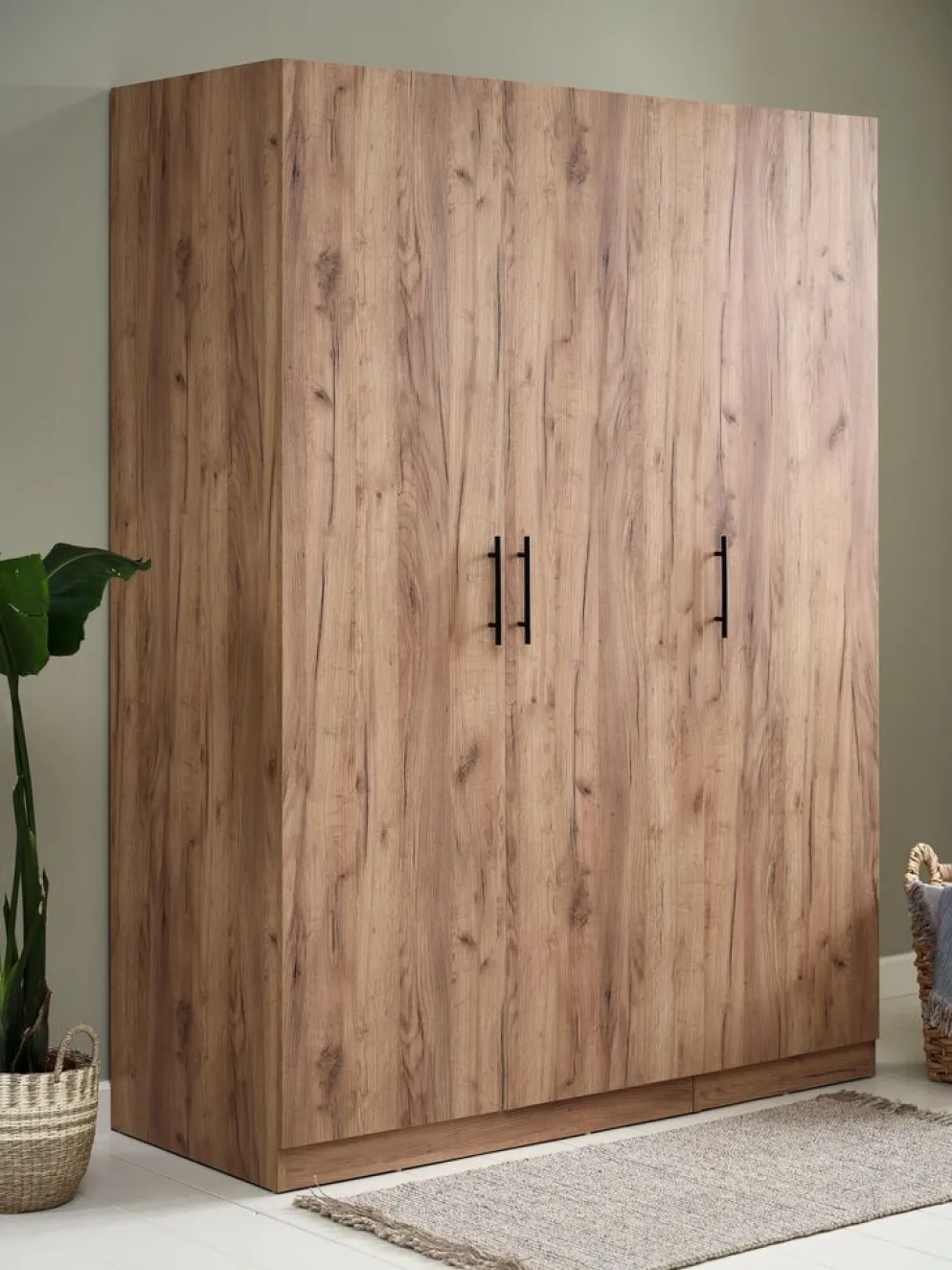 VIBYArmario VIBY 150x200 3 puertas color roble salvaje natural