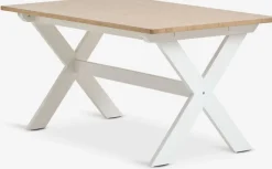 VISLINGEMesa de comedor VISLINGE 90x150 natural/blanco