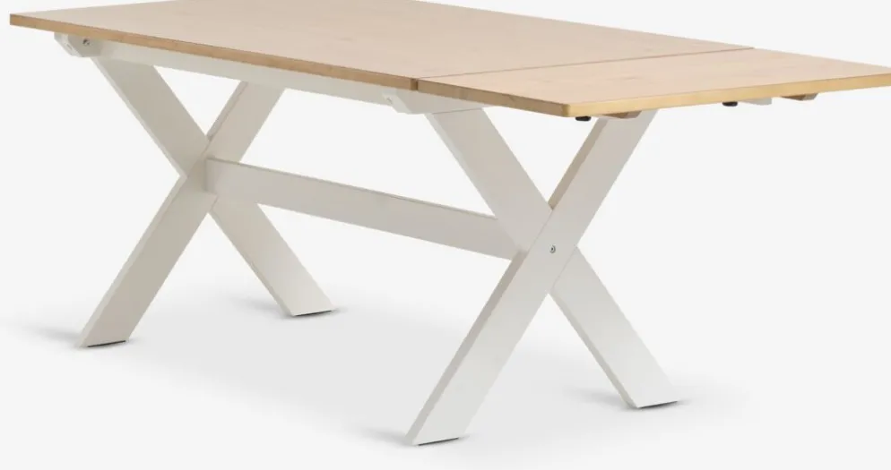 VISLINGEMesa de comedor VISLINGE 90x150 natural/blanco