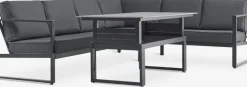 VONGEConjunto muebles jardín VONGE 6 plazas negro