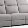VONSILDSofá VONSILD 3 plazas reclinable eléctrico gris claro