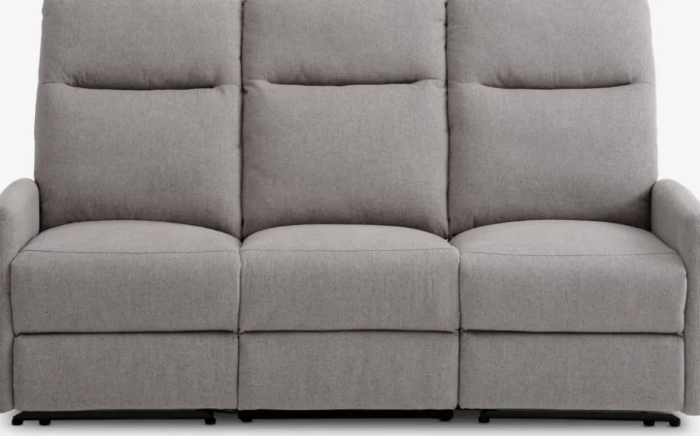 VONSILDSofá VONSILD 3 plazas reclinable eléctrico gris claro