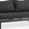 VOSSSofá de exterior VOSS 2 plazas negro