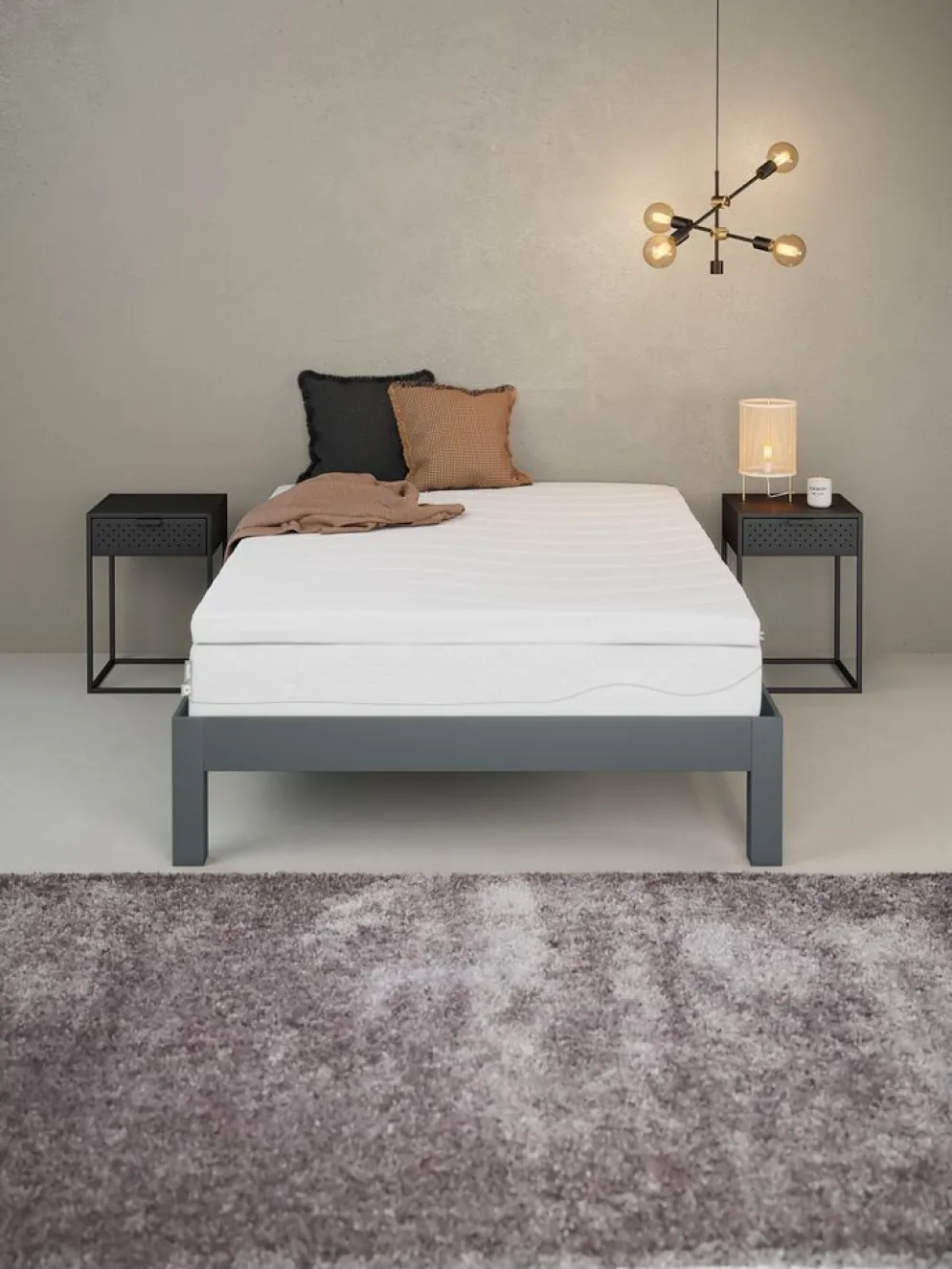 WELLPUR GULENGOLDTopper 135x190cm WELLPUR GULEN blanco
