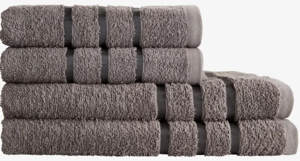 YSBYPLUSToalla de mano YSBY 50x90 gris oscuro